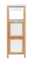 WENKO Schubladenregal Finja weiß, braun 34,0 x 30,0 x 89,0 cm, 1 St.