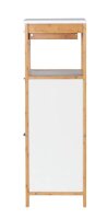 WENKO Schubladenregal Finja weiß, braun 34,0 x 30,0 x 89,0 cm, 1 St.
