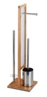 WENKO WC-Garnitur Rivalta braun, weiß Holz, 1 St.