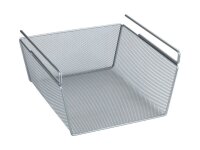 WENKO Einhängekorb M silber 28,0 x 27,5 x 15,0 cm