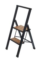 WENKO Klapptritt schwarz 2 Stufen, H: 94,0 cm