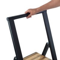 WENKO Klapptritt schwarz 2 Stufen, H: 94,0 cm