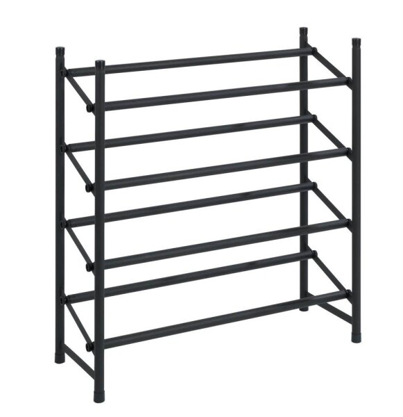WENKO Teleskop-Schuhregal Hero schwarz 62,0 - 115,0 x 26,0 x 68,0 cm, 1 St.