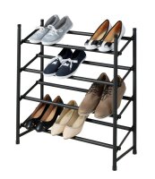 WENKO Teleskop-Schuhregal Hero schwarz 62,0 - 115,0 x 26,0 x 68,0 cm, 1 St.