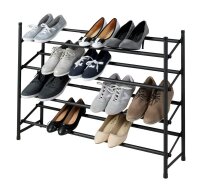 WENKO Teleskop-Schuhregal Hero schwarz 62,0 - 115,0 x 26,0 x 68,0 cm, 1 St.