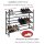 WENKO Teleskop-Schuhregal Hero schwarz 62,0 - 115,0 x 26,0 x 68,0 cm, 1 St.