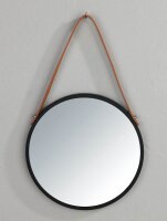 WENKO Spiegel Borrone schwarz 30,0 cm 30,0 cm