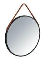 WENKO Spiegel Borrone schwarz 40,0 cm 40,0 cm