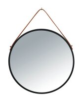 WENKO Spiegel Borrone schwarz 40,0 cm 40,0 cm
