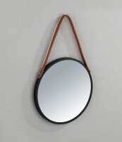 WENKO Spiegel Borrone schwarz 40,0 cm 40,0 cm