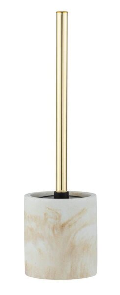 WENKO WC-Garnitur Odos weiß, gold Stein, 1 St.