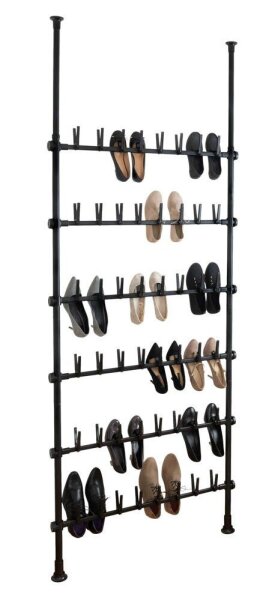 WENKO Teleskop-Schuhregal Herkules Shoes schwarz 94,0 x 9,0 x 165,0 - 300,0 cm, 1 St.