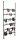 WENKO Teleskop-Schuhregal Herkules Shoes schwarz 94,0 x 9,0 x 165,0 - 300,0 cm, 1 St.