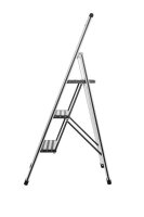 WENKO Klapptritt silber 3 Stufen, H: 119,0 cm