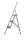 WENKO Klapptritt silber 3 Stufen, H: 119,0 cm