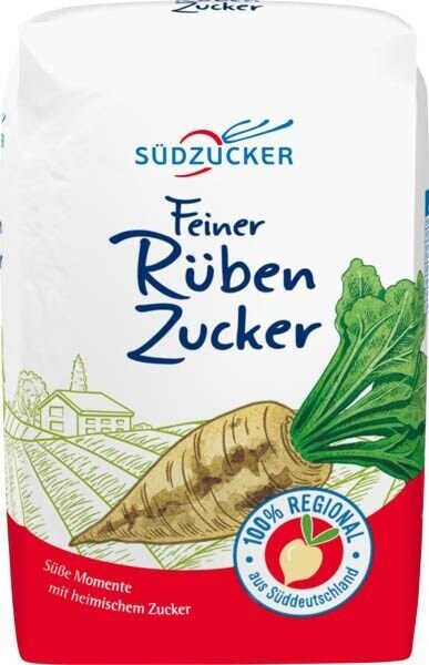 SÜDZUCKER  Feiner Rüben Zucker, 1,0 kg