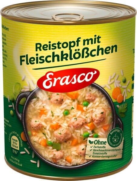 Erasco Reistopf mit Fleischklößchen 800,0 g, 1 St.