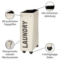 WENKO Wäschekorb Corno beige, 1 St.