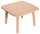 meet powered by PAPERFLOW Woody Beistelltisch quadratisch MDF-Platte buche 60,0 x 60,0 x 40,0 cm, 1 St.