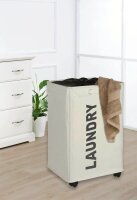 WENKO Wäschekorb Quadro beige, 1 St.