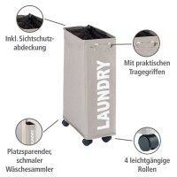 WENKO Wäschekorb Corno taupe, 1 St.