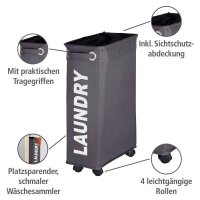 WENKO Wäschekorb Corno grau, 1 St.