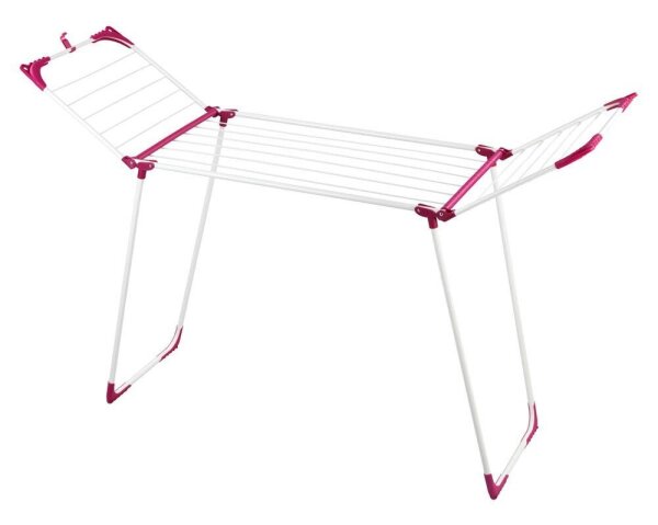 WENKO Wäscheständer Summer Dry weiß, rosa  ( 3774021100 )