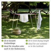 WENKO Wäscheständer Summer Dry weiß, rosa  ( 3774021100 )