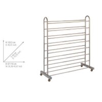 WENKO Teleskop-Schuhregal Giant grau 67,0 - 116,0 x 43,0 x 125,5 cm, 1 St.