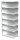 Kerkmann Anbauregal Progress 50965311 lichtgrau 96,0 x 40,0 x 225,0 cm