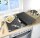 WENKO Herdabdeckplatten Schiefer schwarz, 2 St.