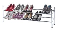 WENKO Teleskop-Schuhregal chrom 62,0 - 115,0 x 23,0 x 35,0 cm, 1 St.