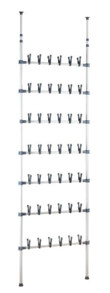WENKO Teleskop-Schuhregal Atlas weiß 68,5 x 8,5 x 100,0 - 300,0 cm, 1 St.