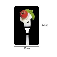 WENKO Herdabdeckplatten Caprese schwarz, 2 St.