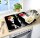 WENKO Herdabdeckplatten Caprese schwarz, 2 St.