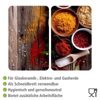 WENKO Herdabdeckplatten Gewürze bunt, 2 St.