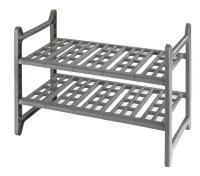 WENKO Teleskopregal Flexi grau 45,0 - 80,0 x 28,0 x 39,0...