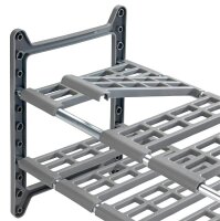 WENKO Teleskopregal Flexi grau 45,0 - 80,0 x 28,0 x 39,0 cm, 1 St.