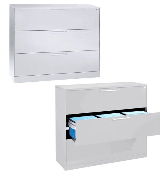 CP C 3000 Asisto Hängeregistraturschrank verkehrsweiß 3 Schubladen 120,0 x 43,5 x 101,0 cm, 1 St.