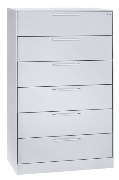 CP C 3000 Asisto Karteischrank verkehrsweiß 6 Schubladen 80,0 x 43,5 x 131,0 cm, 1 St.