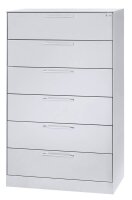 CP C 3000 Asisto Karteischrank verkehrsweiß 6 Schubladen 80,0 x 43,5 x 131,0 cm, 1 St.