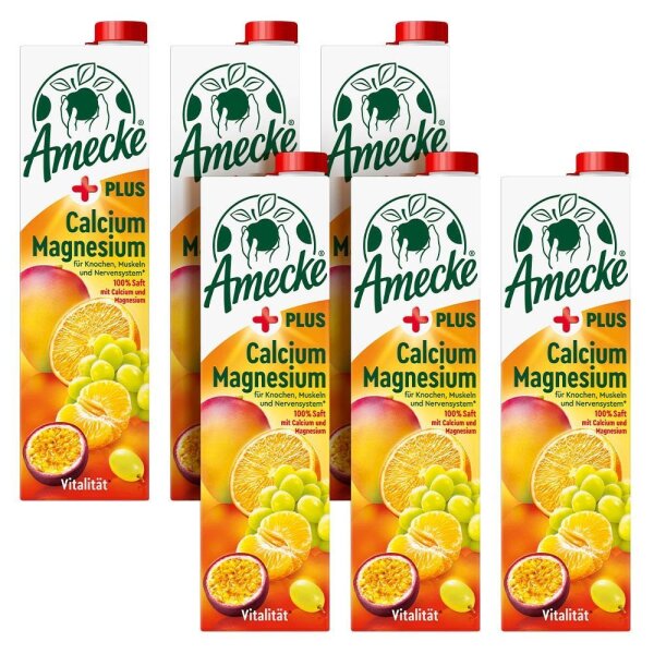 Amecke + Calcium Magnesium Fruchtsaftkonzentrat 6x 1,0 l  ( 372188 )