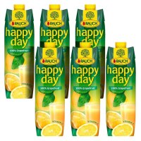 happy day Fruchtsaftkonzentrat Grapefruit 6x 1,0 l