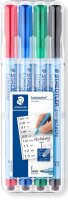 STAEDTLER Folienstifte farbsortiert non-permanent, 4 St.