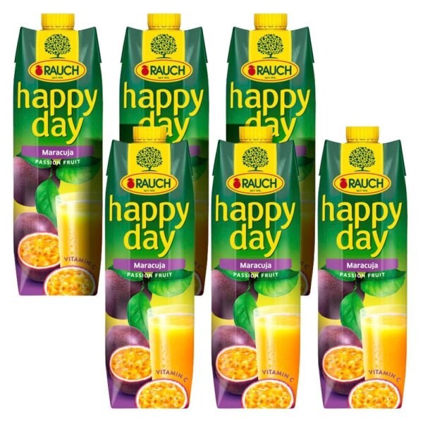 happy day Fruchtnektar Maracuja 6x 1,0 l