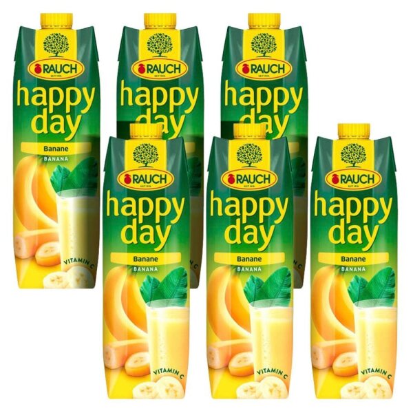 happy day Fruchtnektar Banane 6x 1,0 l