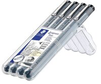 STAEDTLER pigment liner 308 Fineliner schwarz 0,1 + 0,3 +...