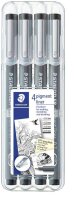 STAEDTLER pigment liner 308 Fineliner schwarz 0,1 + 0,3 +...