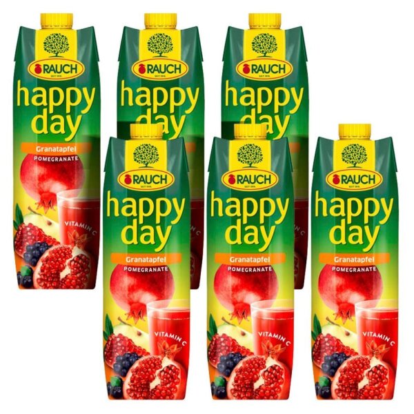 happy day Fruchtnektar Granatapfel 6x 1,0 l