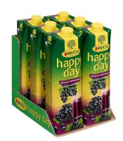 happy day Fruchtnektar Schwarze Johannisbeere 6x 1,0 l